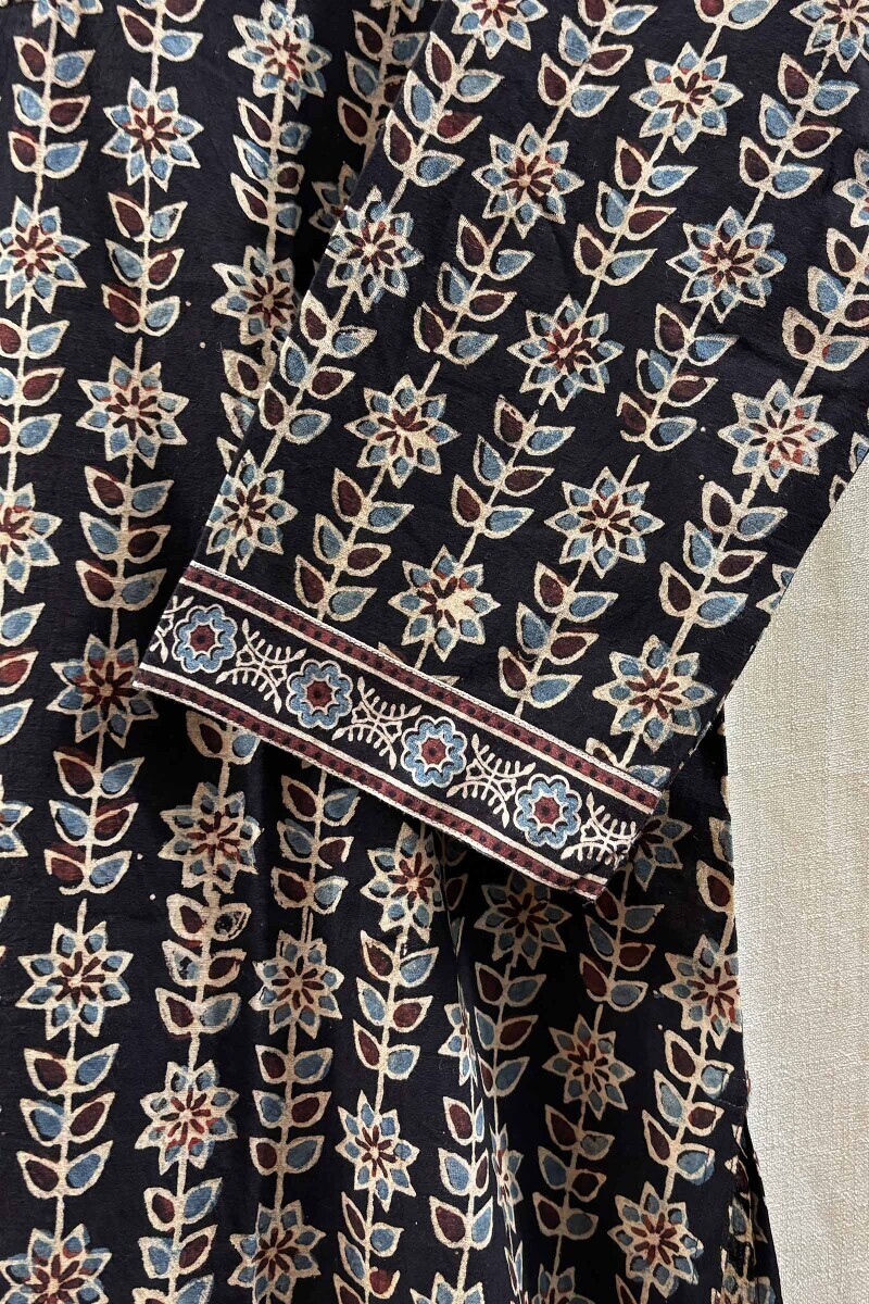 Ajrak Hand Block-Printed Cotton Top