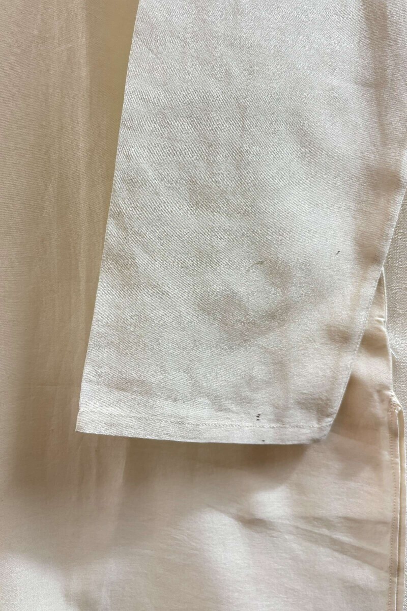 White Handcrafted Chanderi Kurta