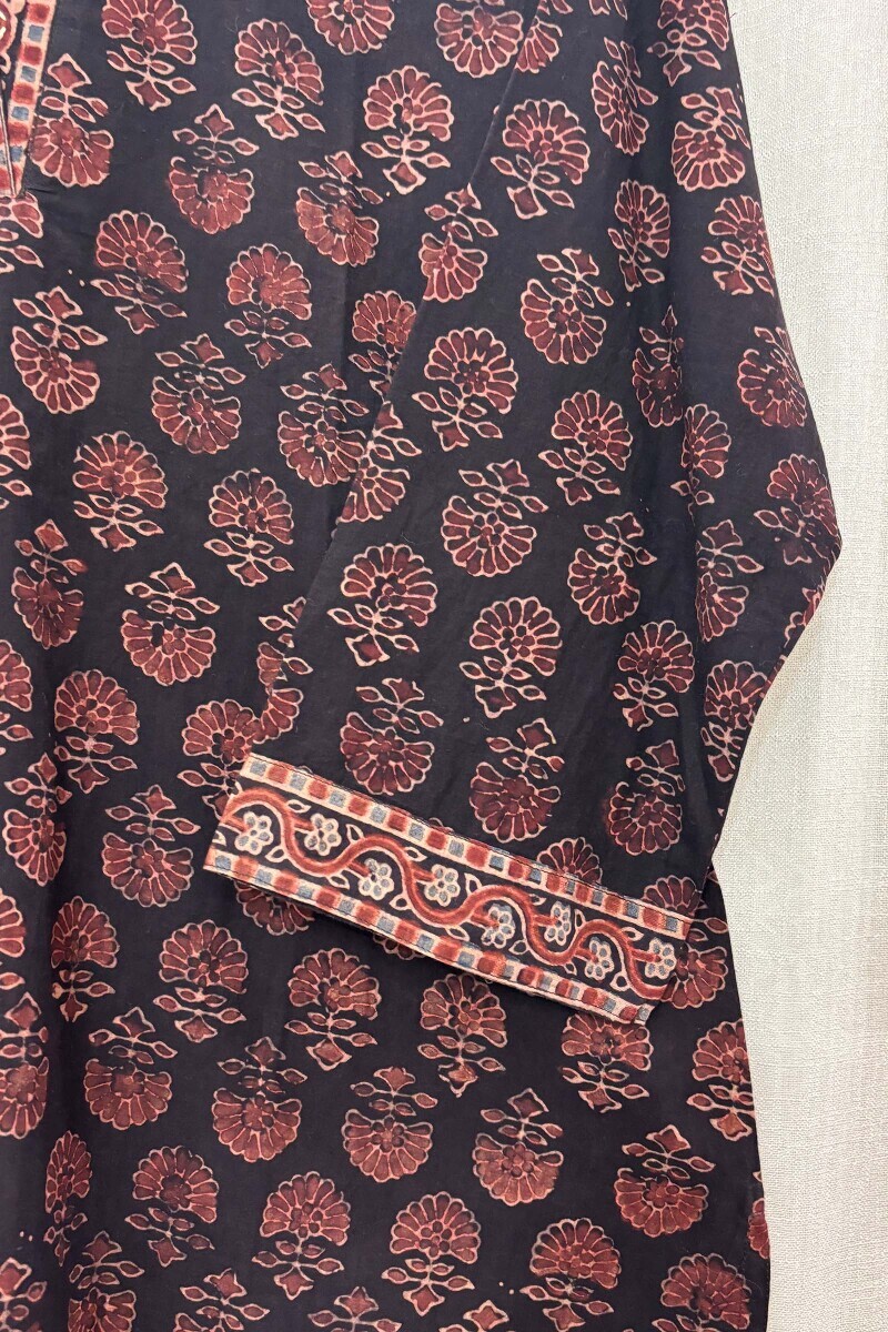 Ajrak Hand Block-Printed Cotton Top