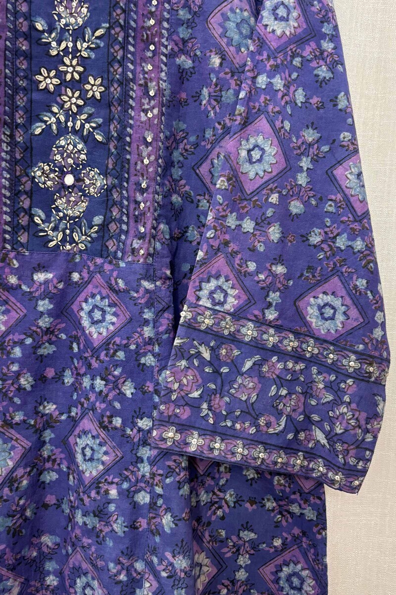 Akola Hand Block-Printed Cotton Top