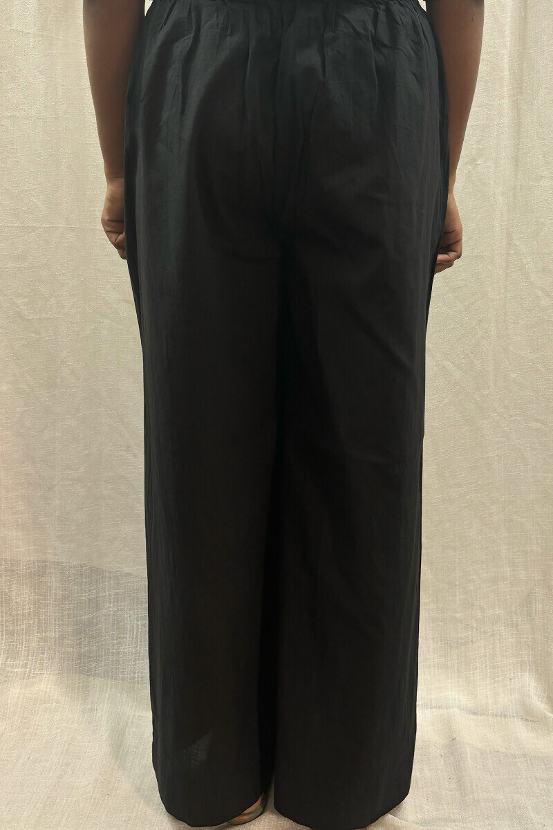 Black Handcrafted Cotton Farsi