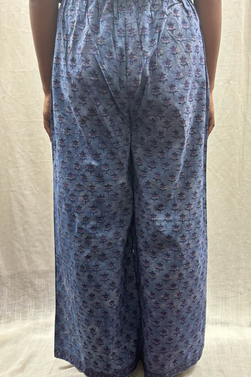 Purple Hand Block-Printed Farsi