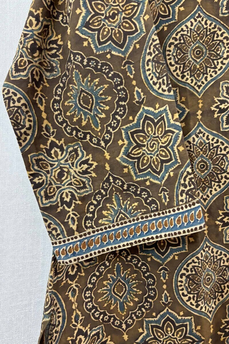Ajrak Hand Block-Printed Cotton Top