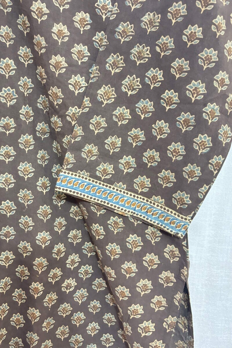 Ajrak Hand Block-Printed Cotton Top