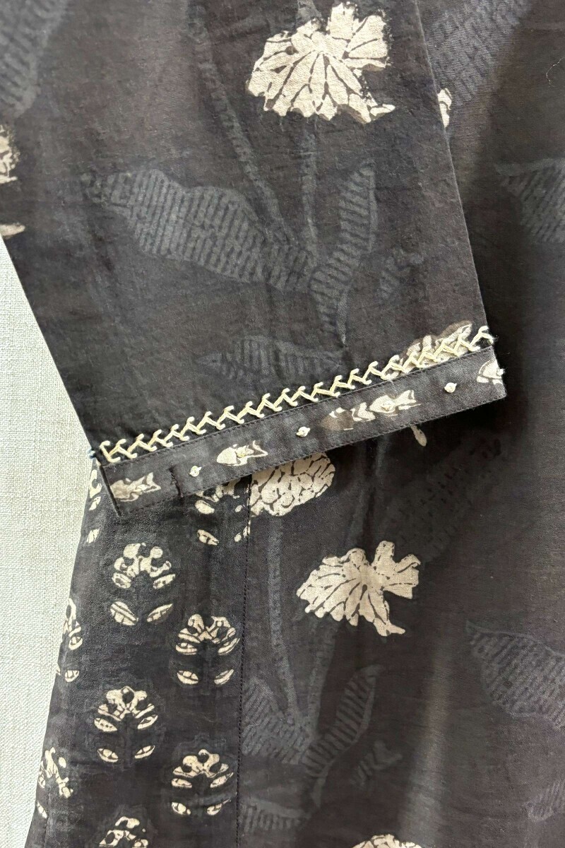 Akola Hand Block-Printed Straight Cotton Kurta