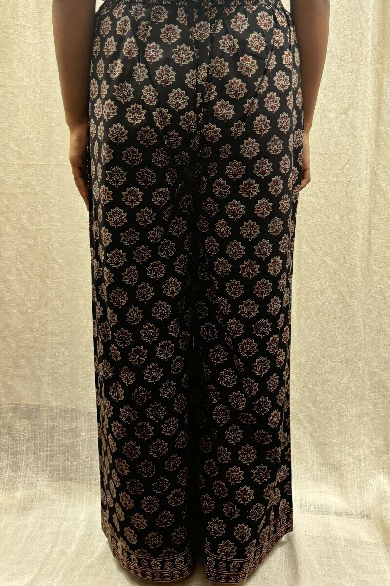 Black Hand Block-Printed Farsi