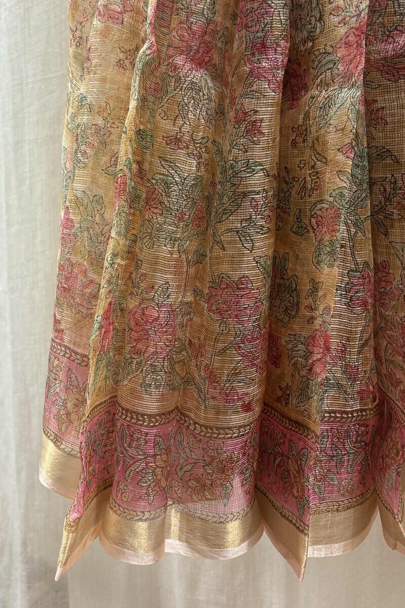 Handcrafted Kota Saree (Without Blouse Piece)