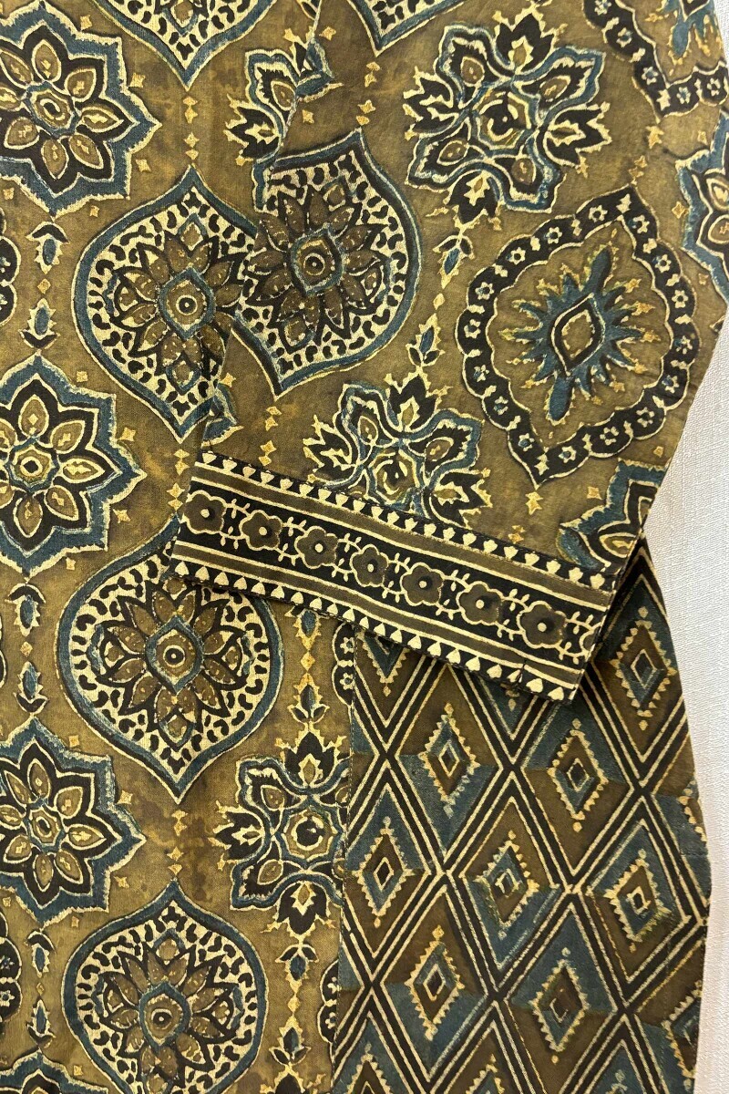 Ajrak Hand Block-Printed Cotton Top