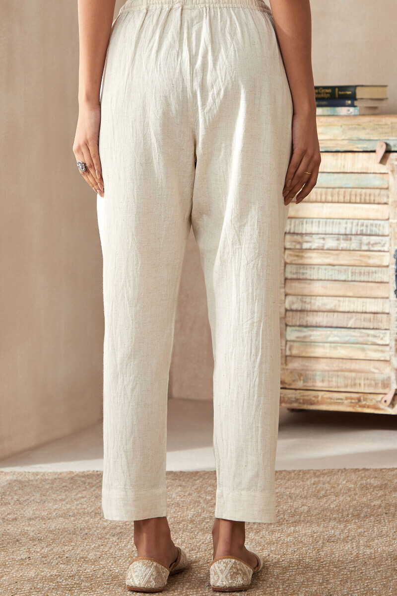 Handcrafted Cotton Narrow Pants