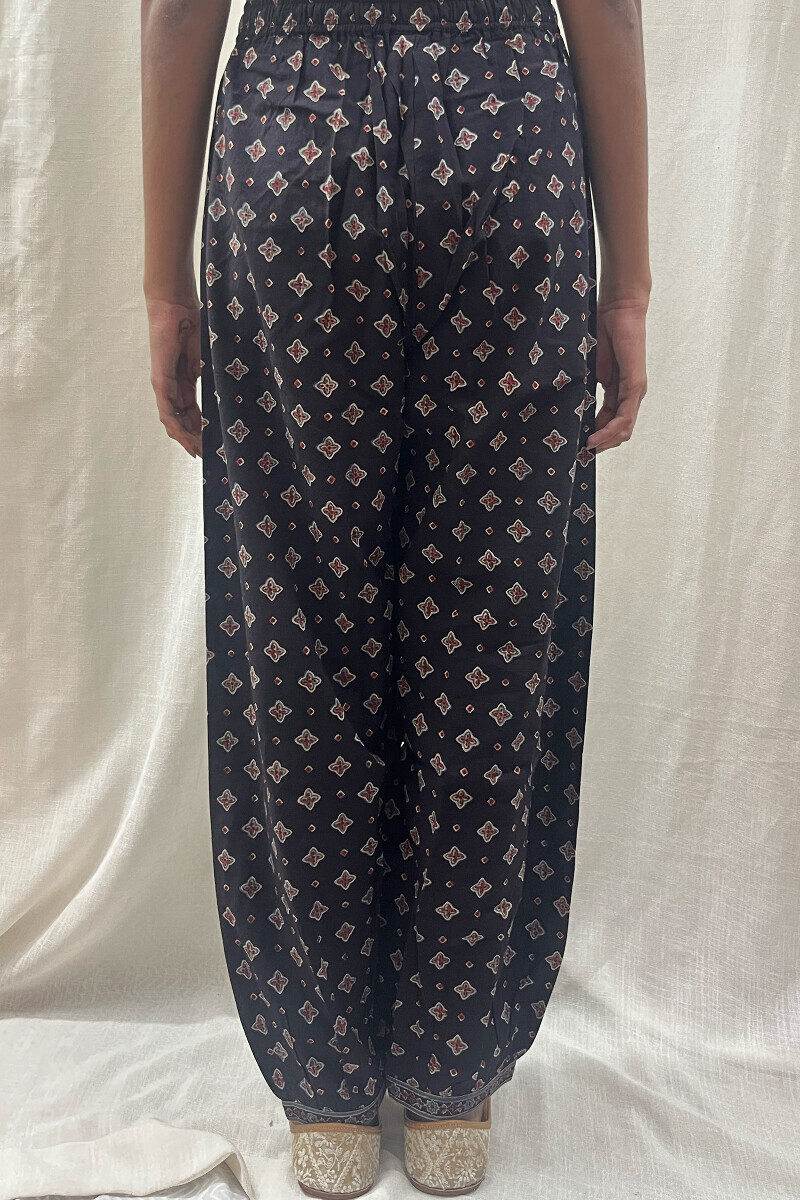 Ajrak Hand Block-Printed Cotton Izhaar Pants