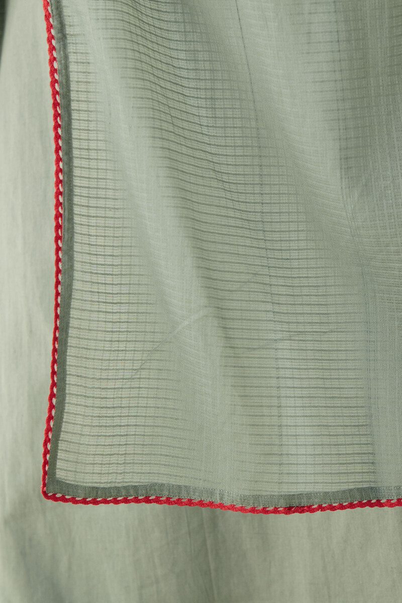 Grey Handcrafted Kota Dupatta