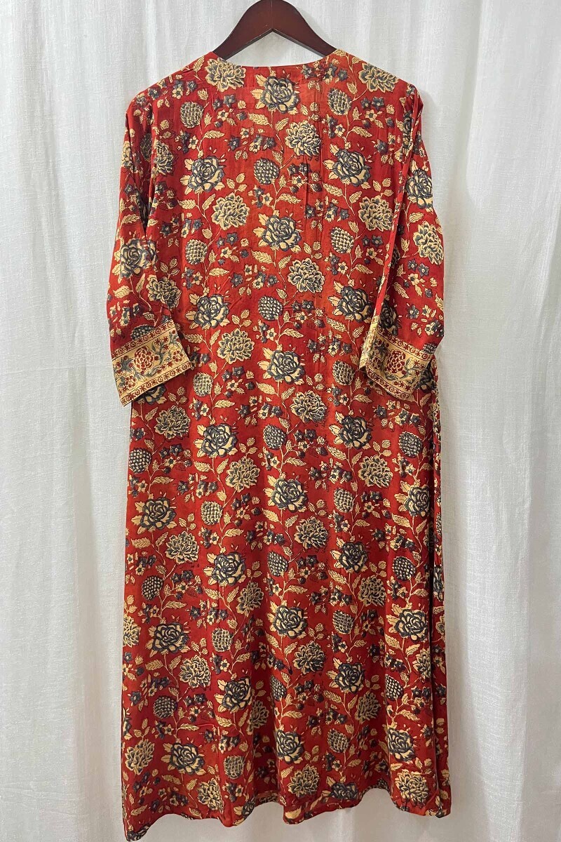 Hand Block-Printed Narrow Pants for Women
