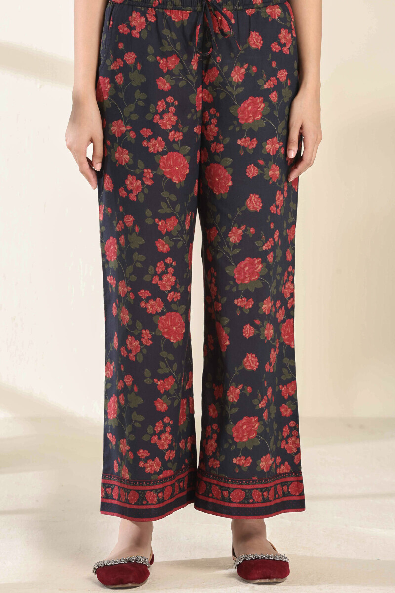 Black Printed Cotton Farsi