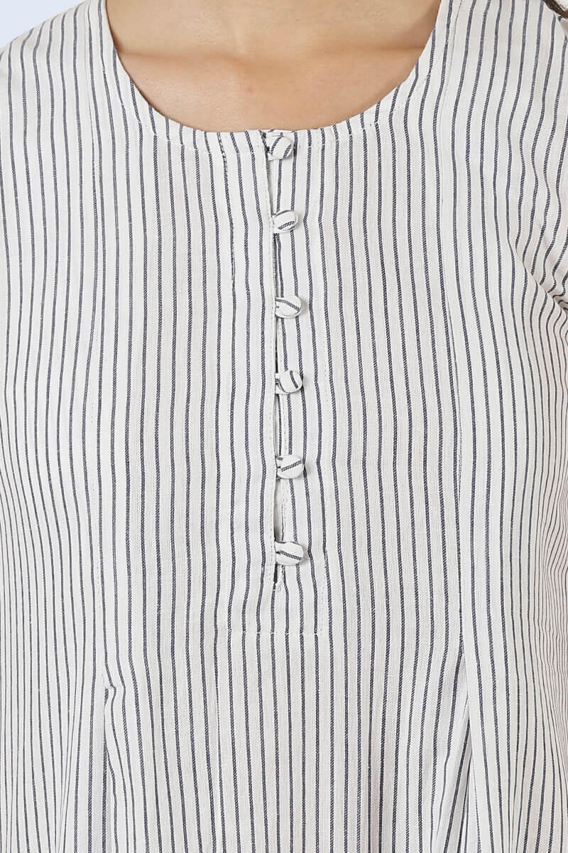 White Handcrafted Cotton Dresses