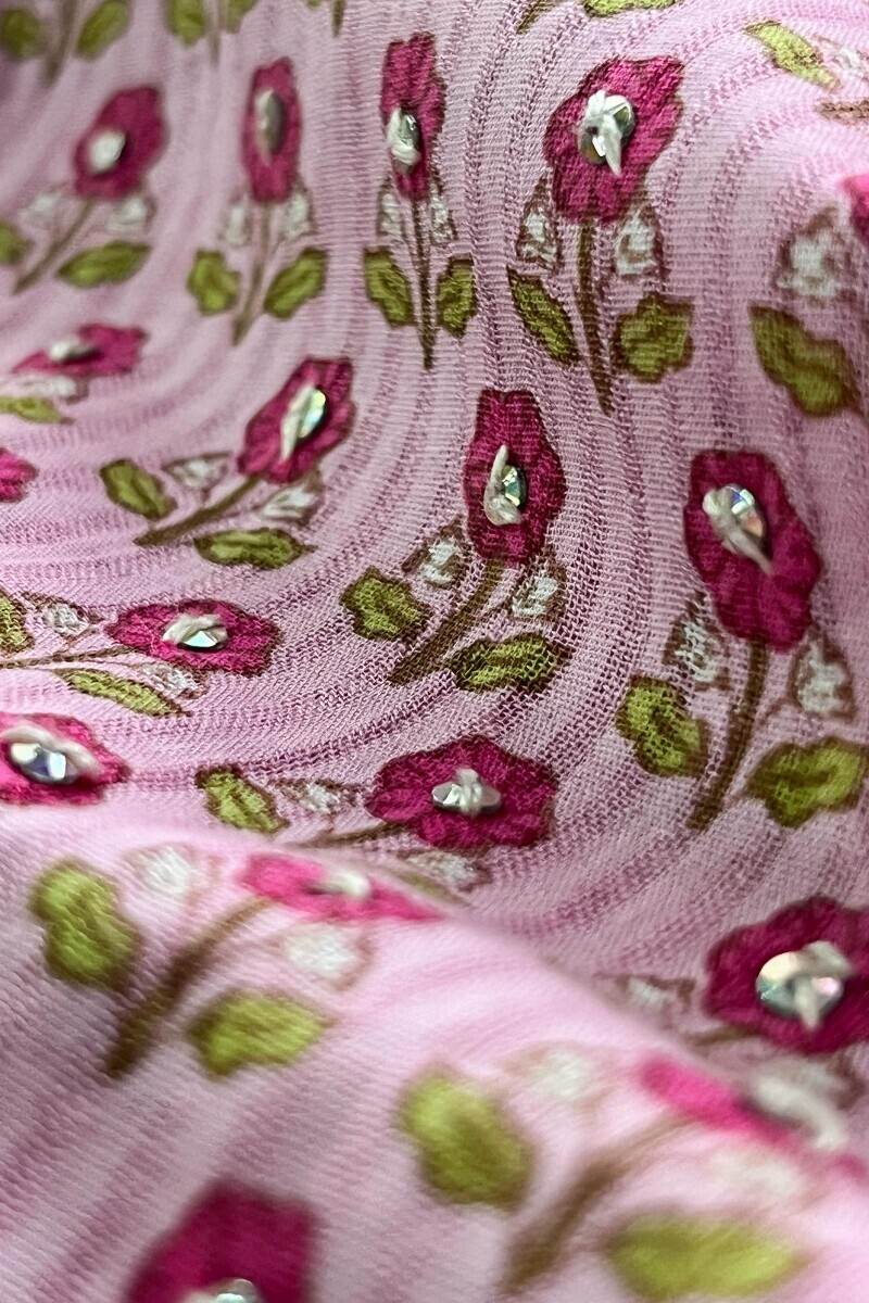 White Hand Printed Straight Cotton Dobby Kurta