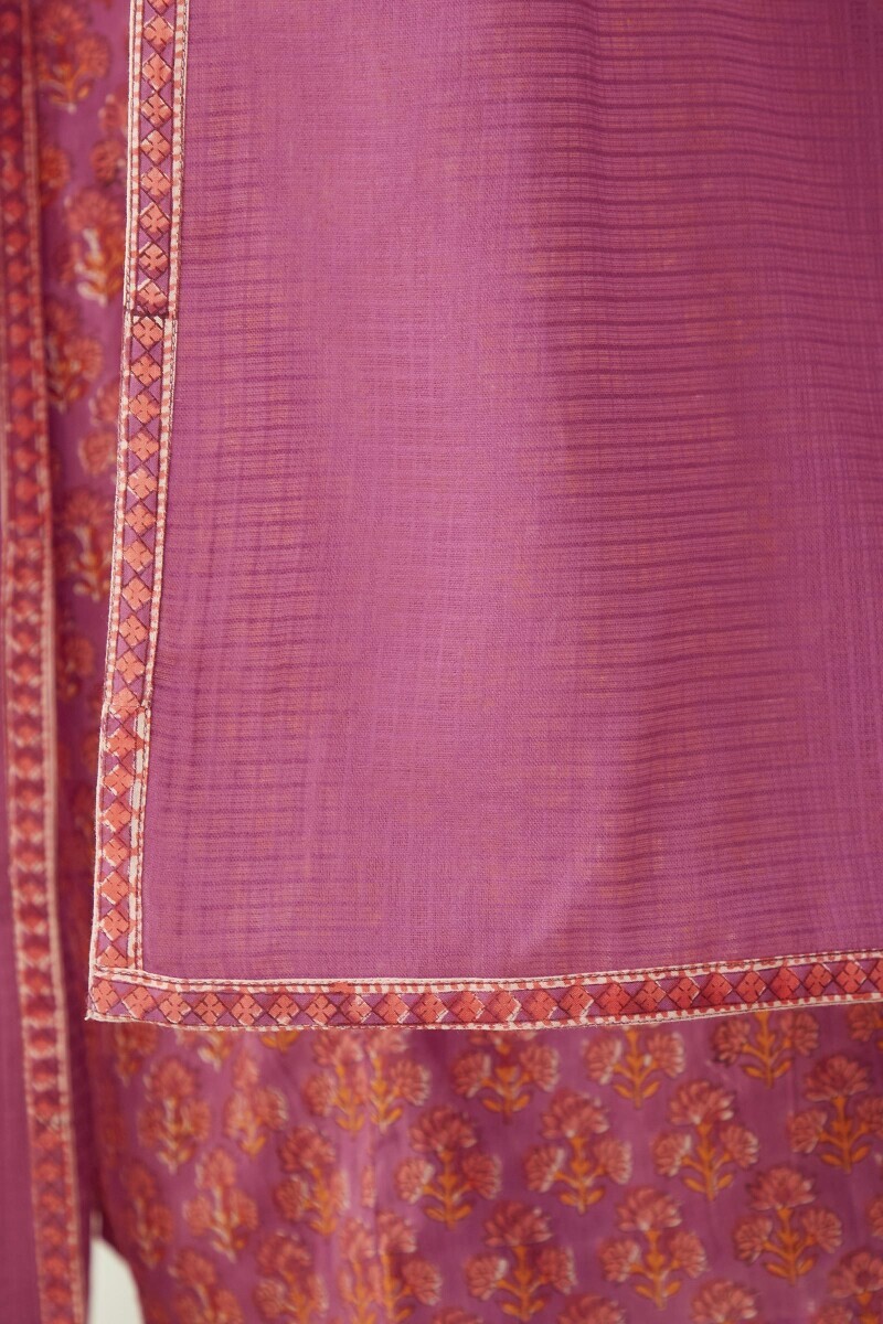 Pink Handcrafted Kota Dupatta