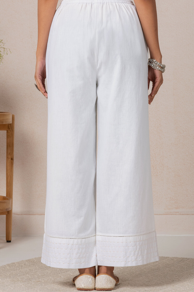 White Handcrafted Cotton Farsi