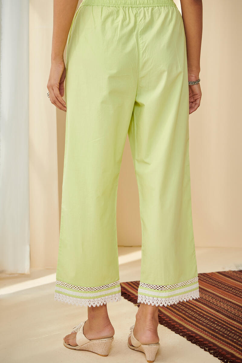Green Handcrafted Cotton Farsi
