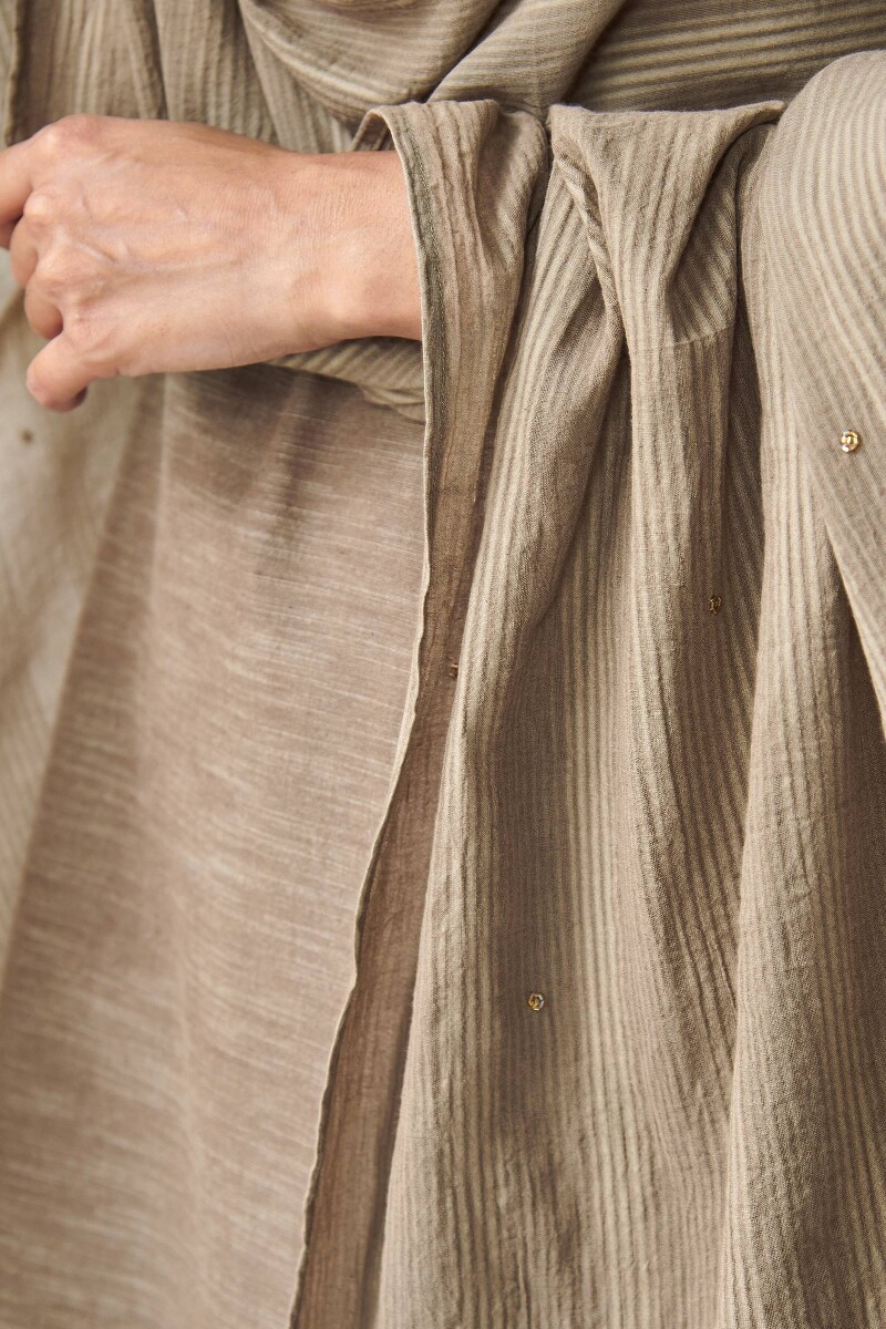 Brown Handcrafted Cotton Dupatta