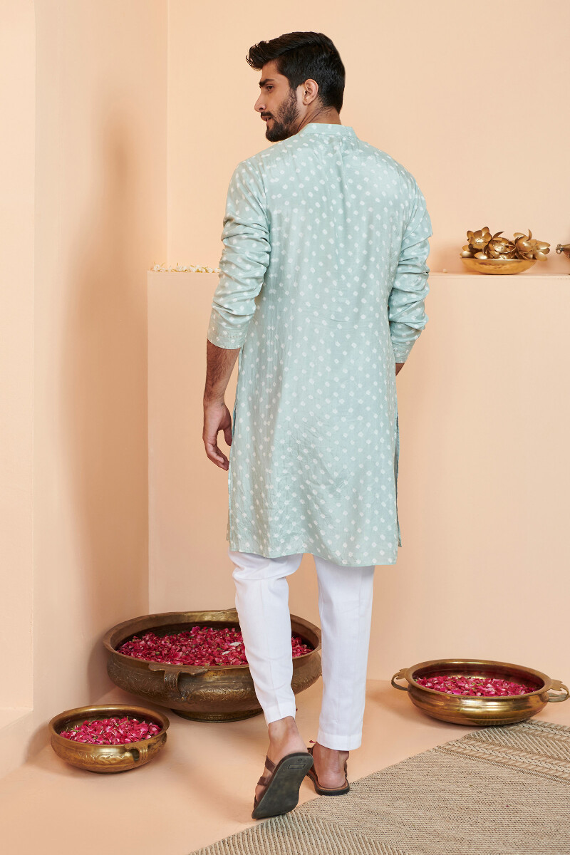 Blue Printed Modal Kurta