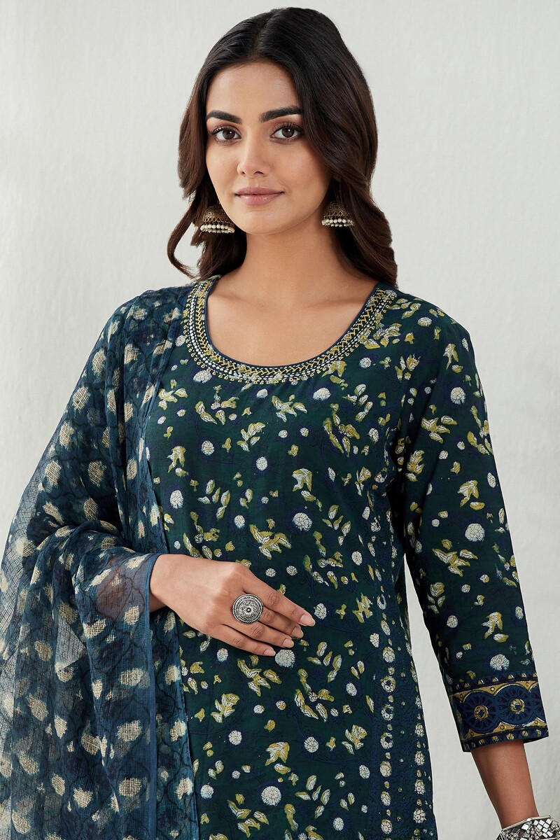Bagru Hand Block Printed Kota Dupatta