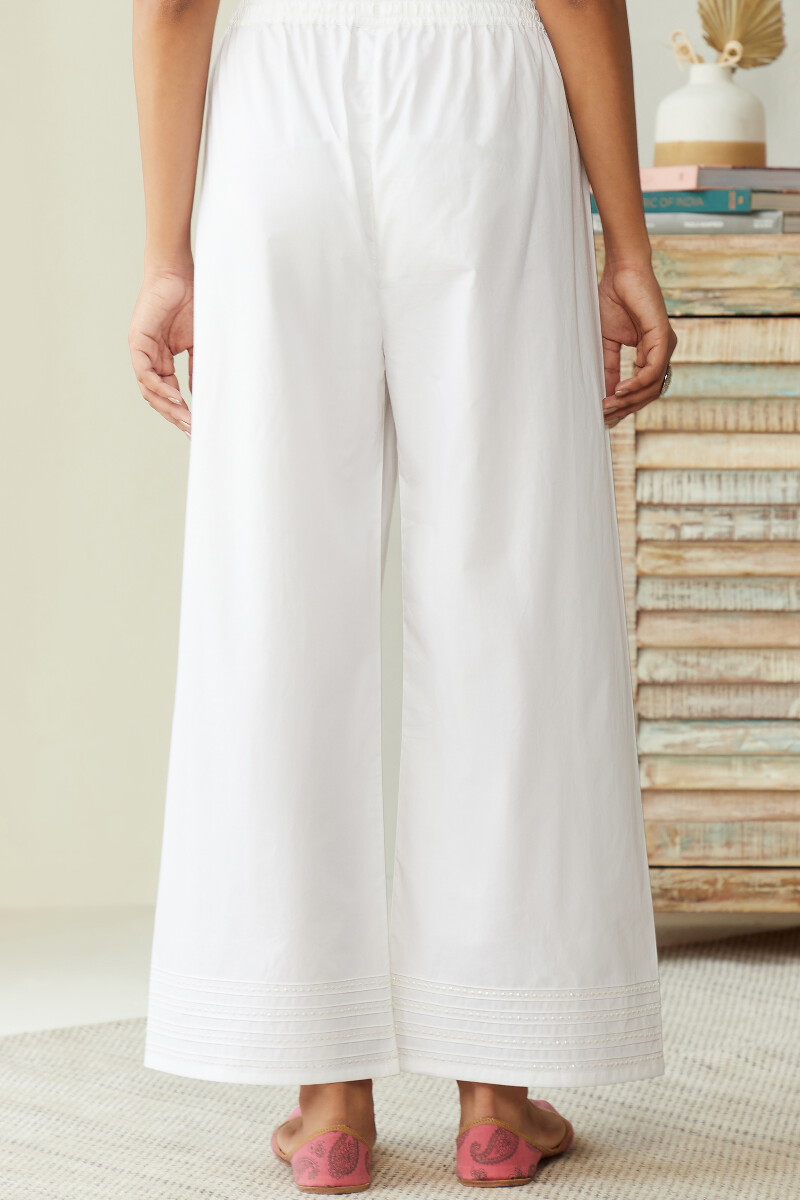 White Handcrafted Cotton Farsi