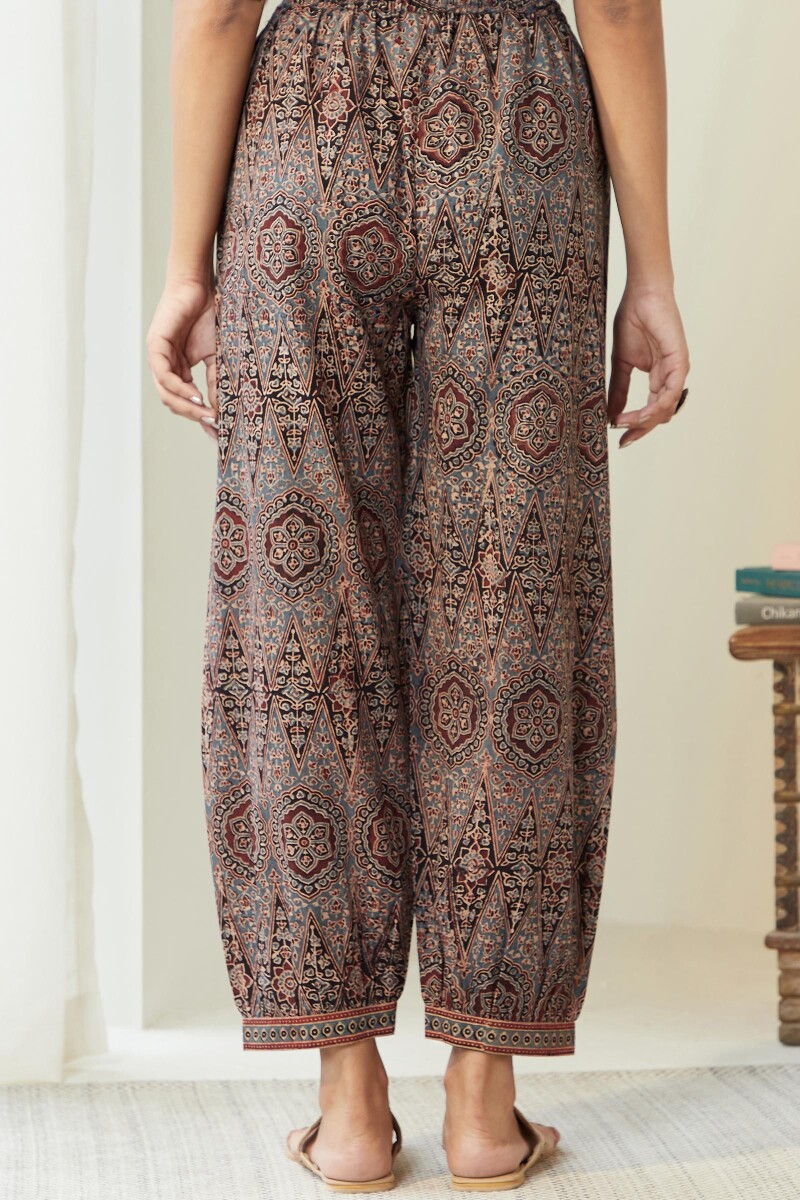 Ajrak Hand Block-Printed Cotton Izhaar Pants