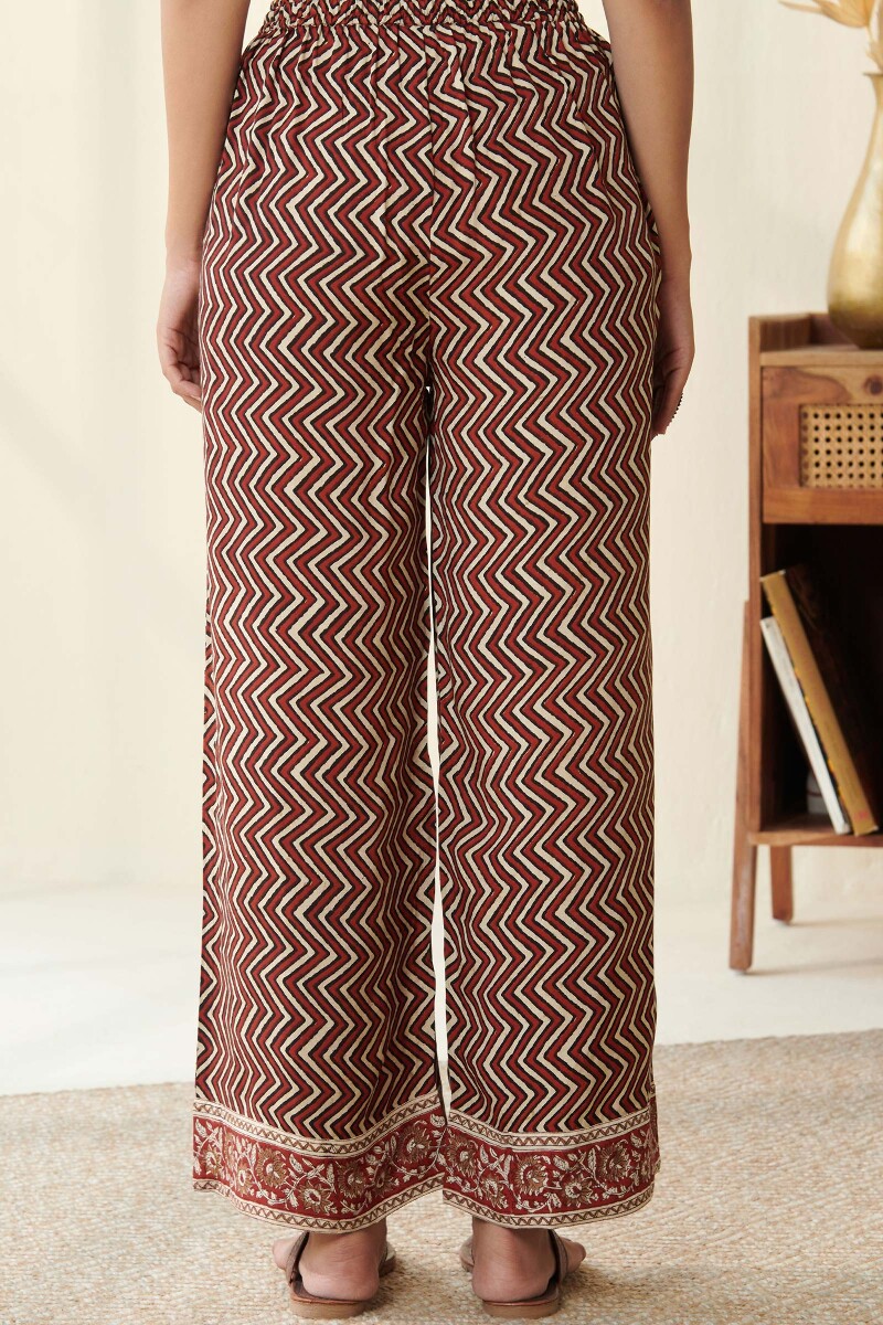 Bagru Hand Block Printed Modal Viscose Farsi Pants