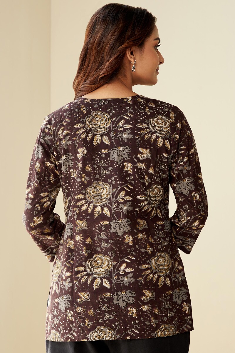 Bagru Hand Block-Printed Cotton Top