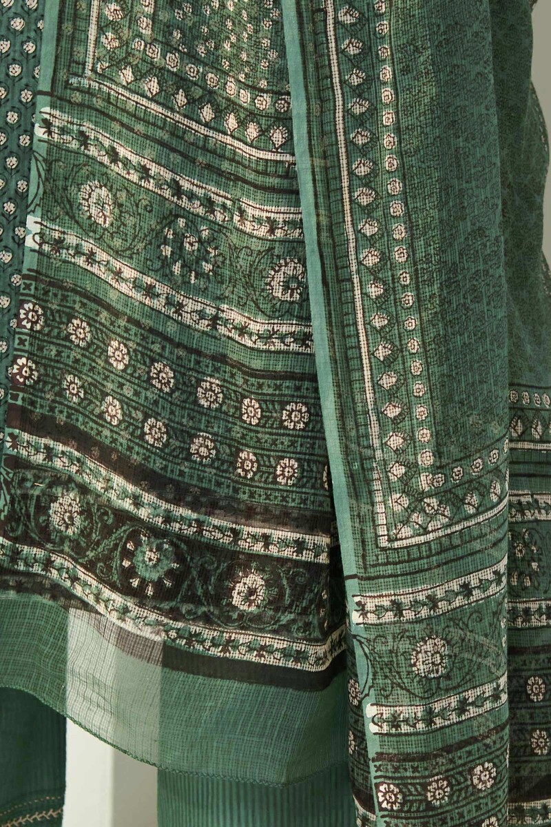 Bagru Hand Block-Printed Kota Dupatta