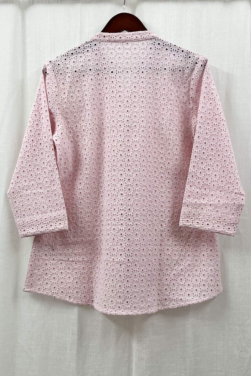 Baby Pink Handcrafted Cotton Top