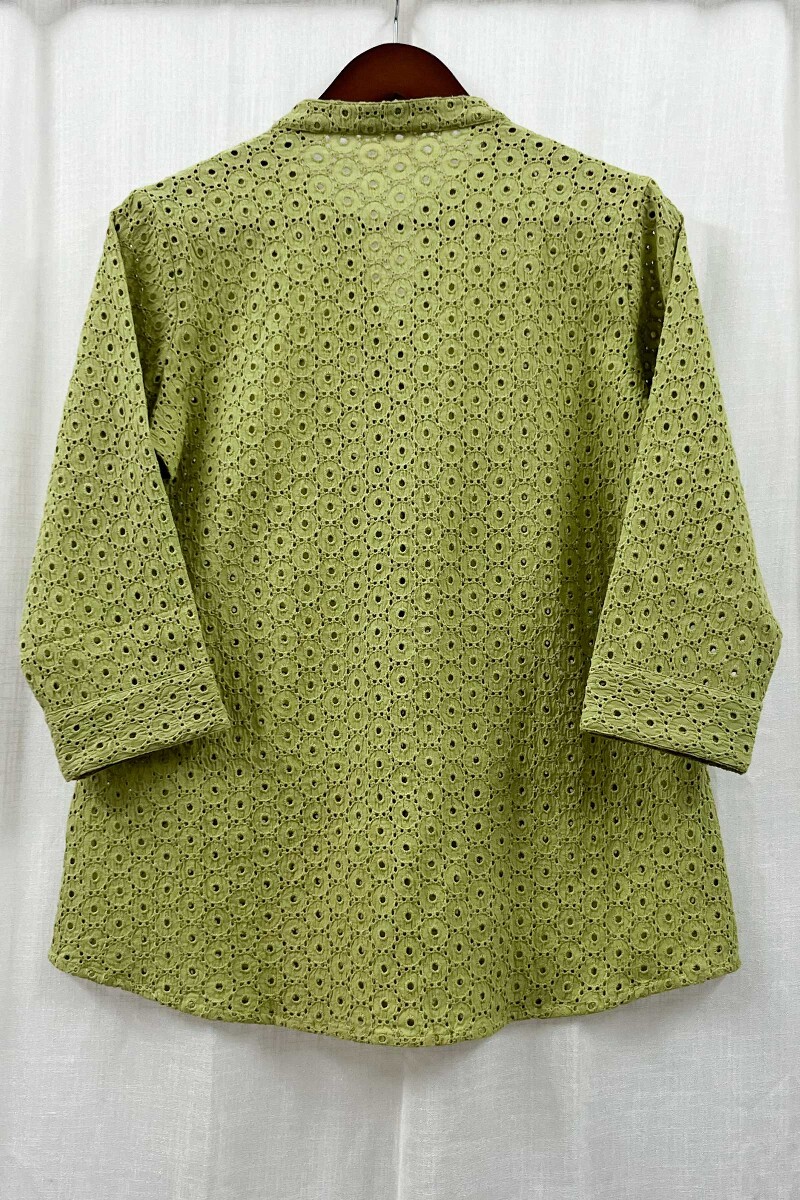 Green Handcrafted Cotton Top