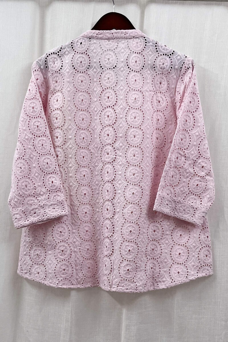 Light Pink Handcrafted Cotton Top