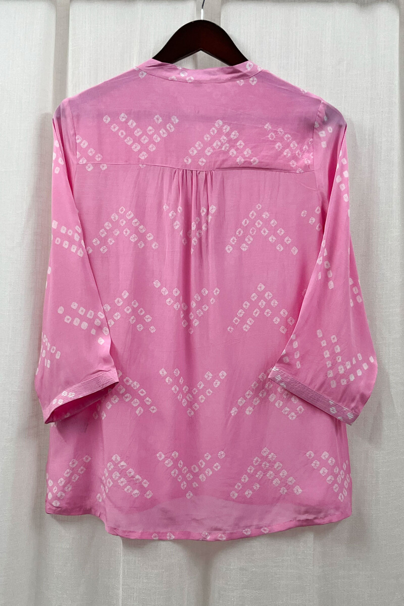Bandhani Handcrafted Modal Top