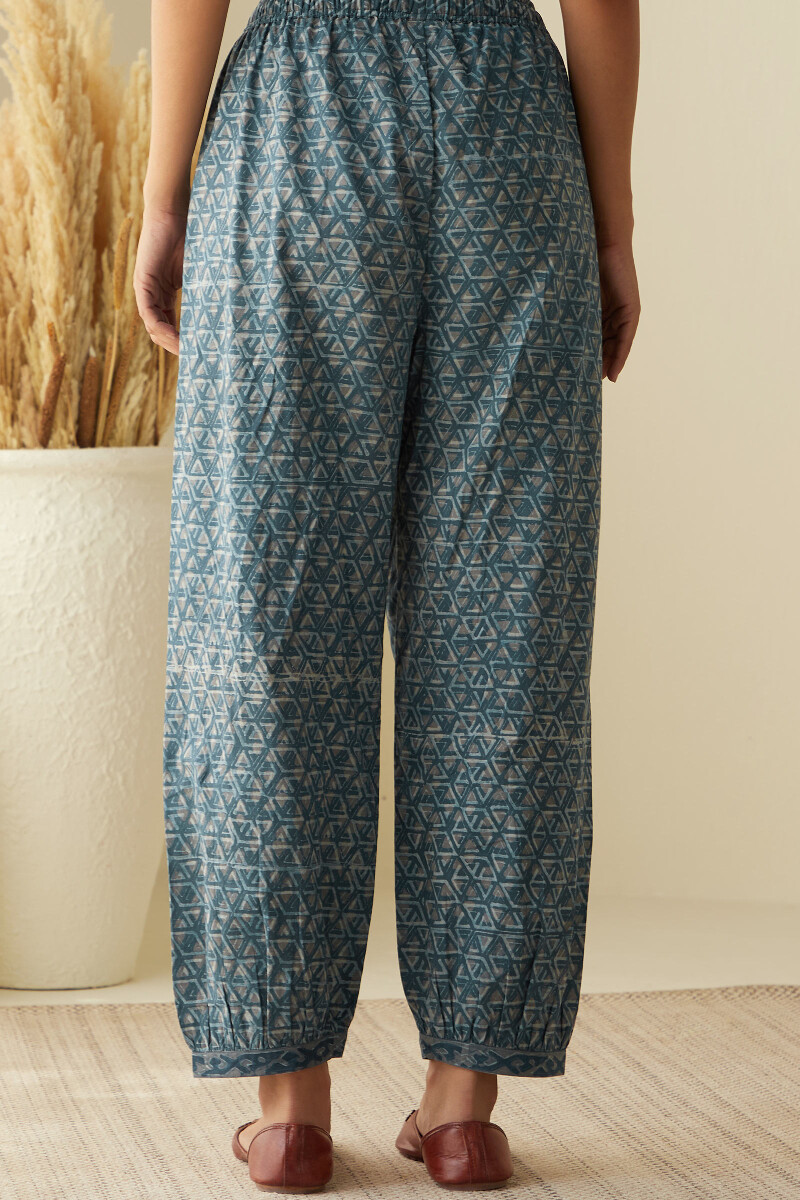 Akola Hand Block-Printed Cotton Izhaar Pants