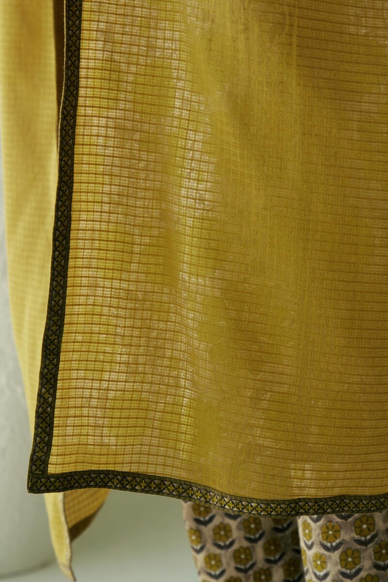 Green Handcrafted Kota Dupatta