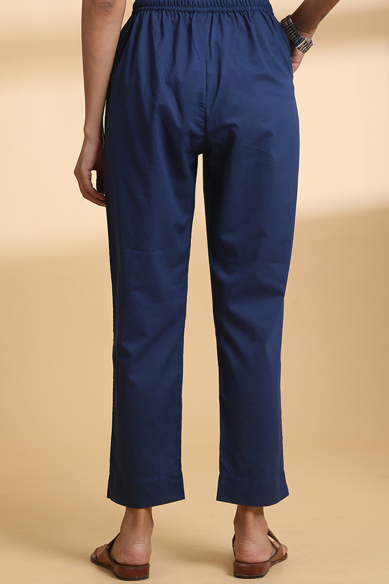 Handcrafted Cotton Narrow Pants