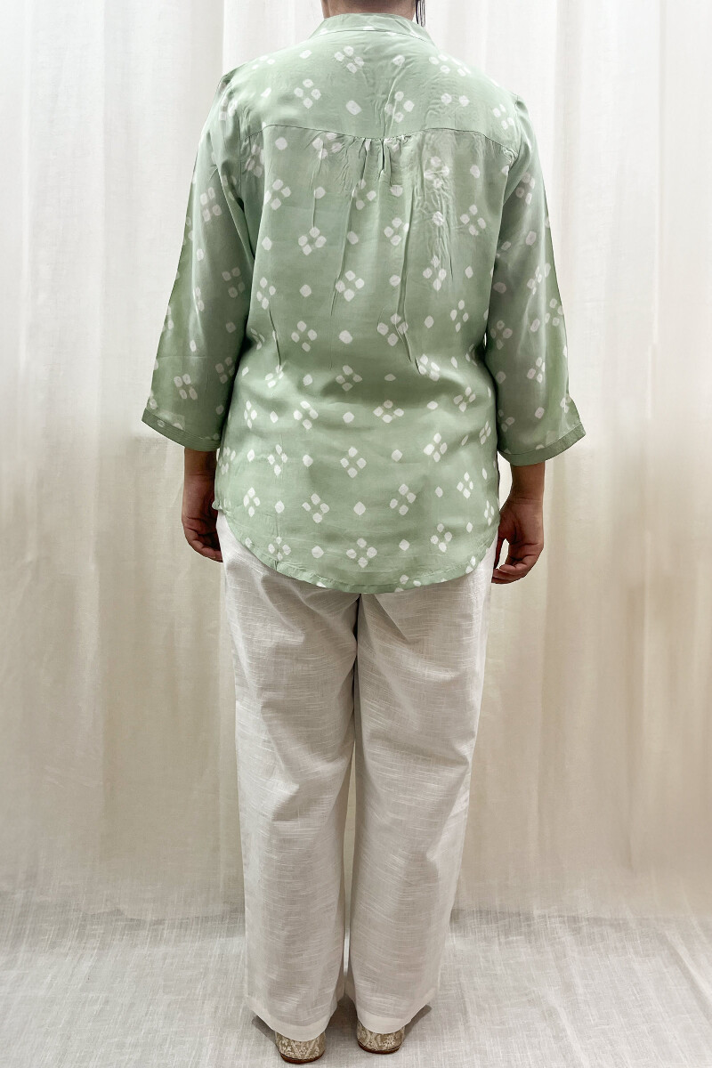 Bandhani Handcrafted Modal Top
