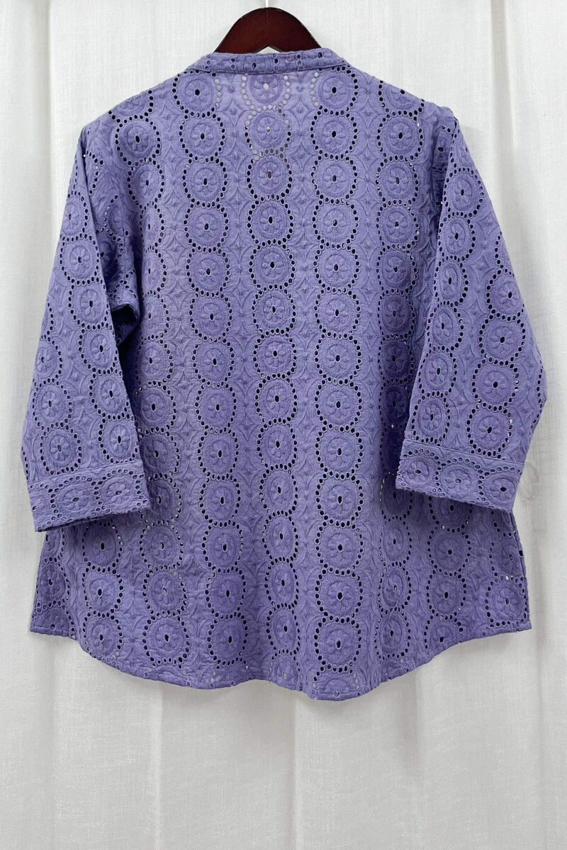 Purple Handcrafted Cotton Top