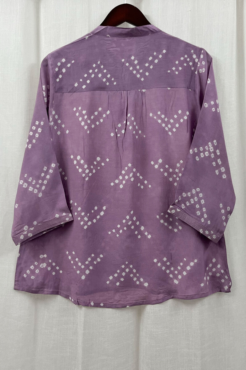 Bandhani Handcrafted Modal Top