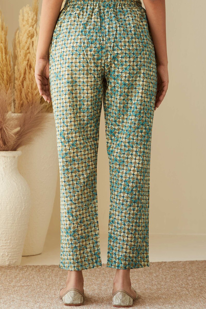 Bagru Hand Printed Cotton Narrow Pants