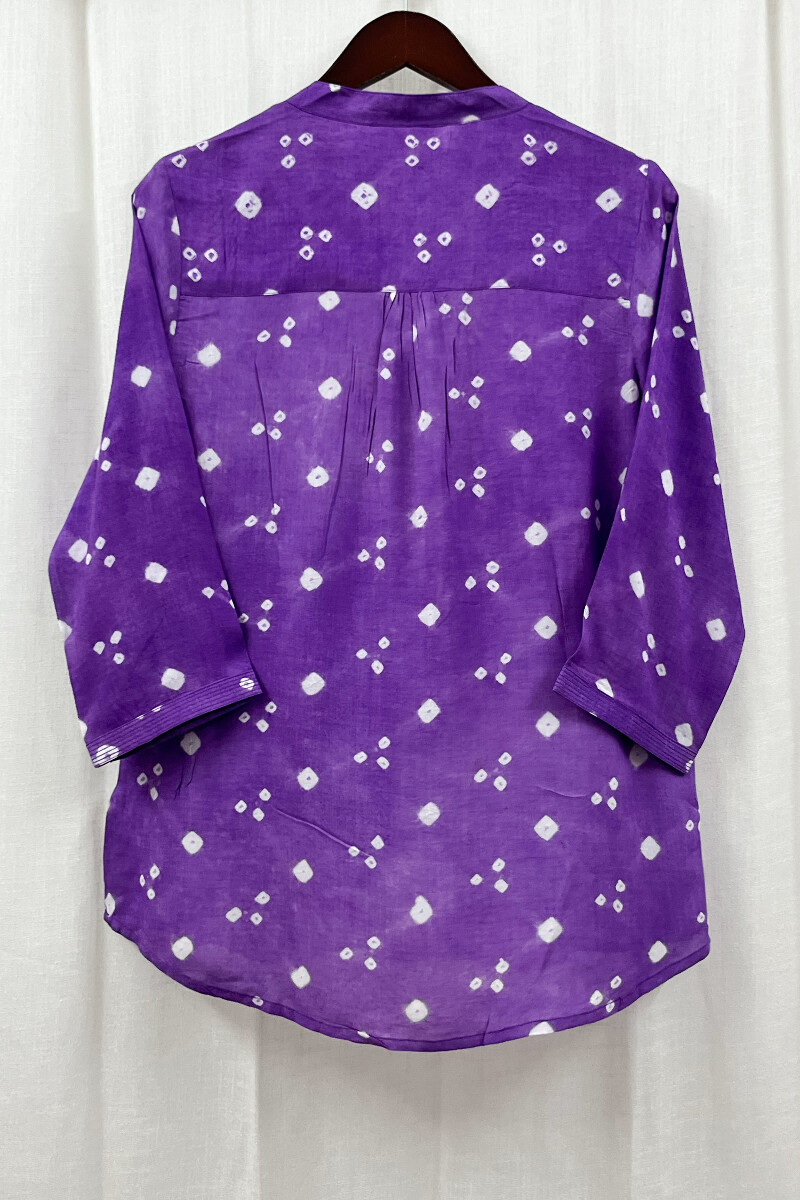 Bandhani Handcrafted Modal Top