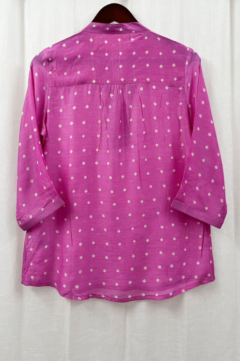 Bandhani Handcrafted Modal Top