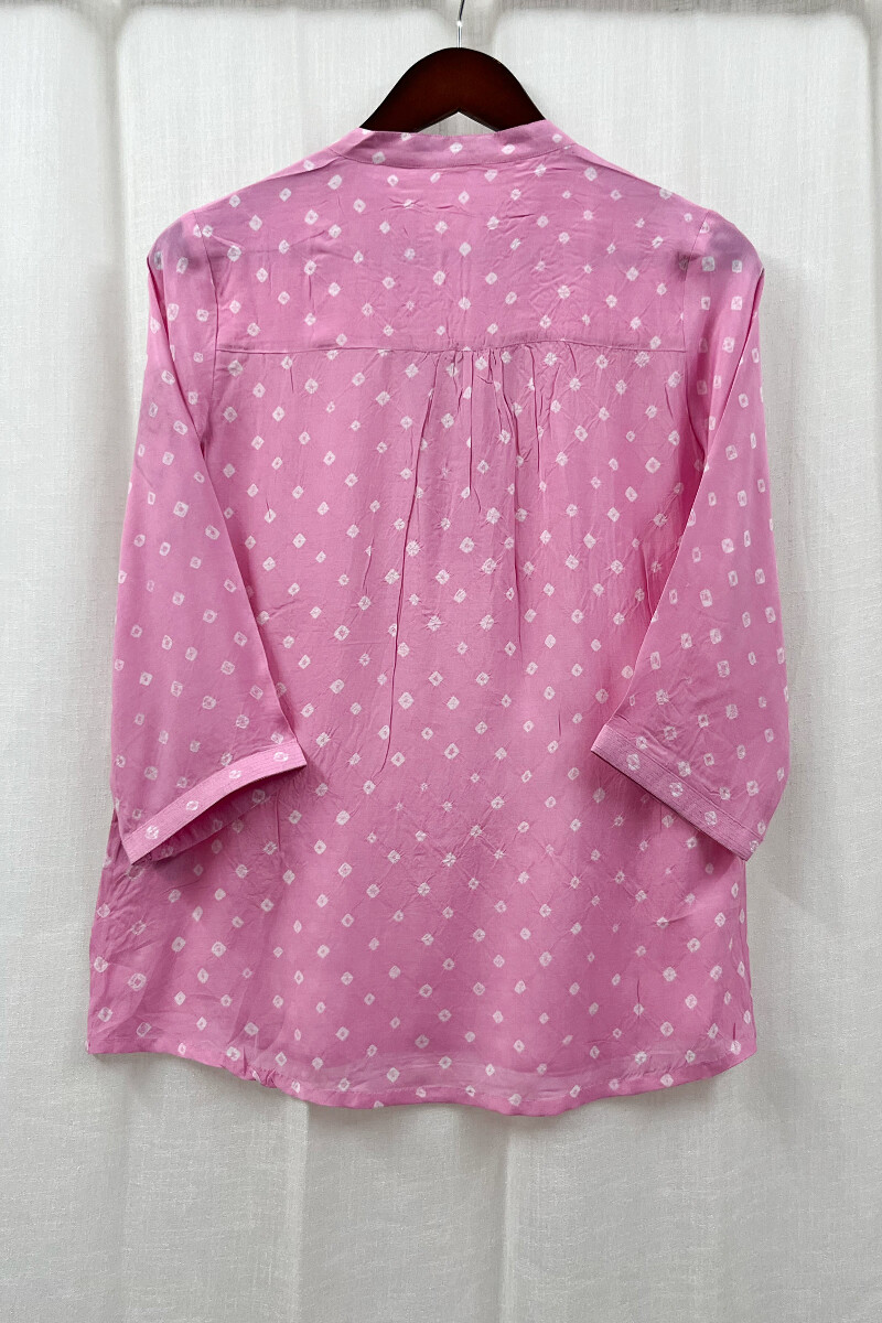 Bandhani Handcrafted Modal Top
