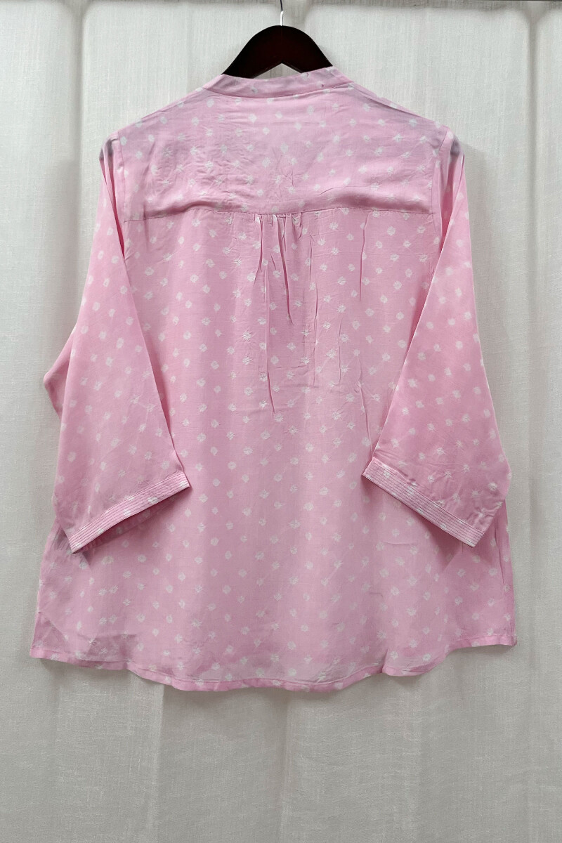 Bandhani Handcrafted Modal Top