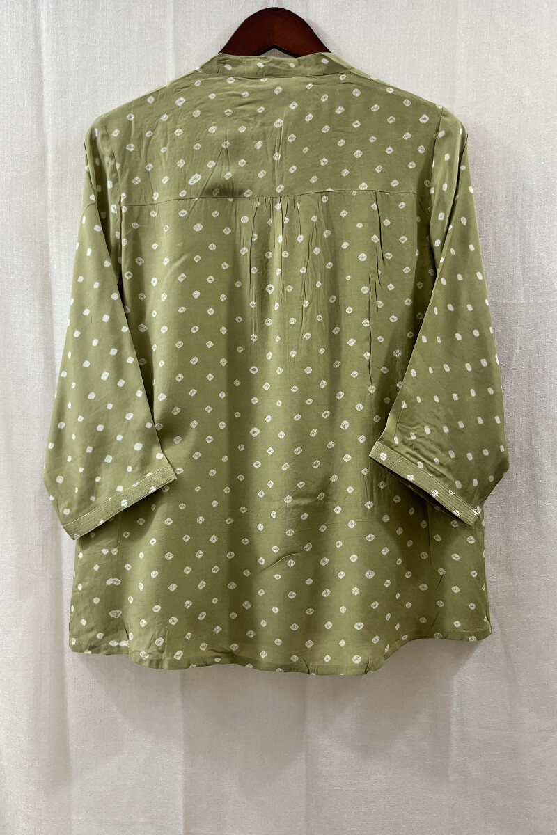 Bandhani Handcrafted Modal Top