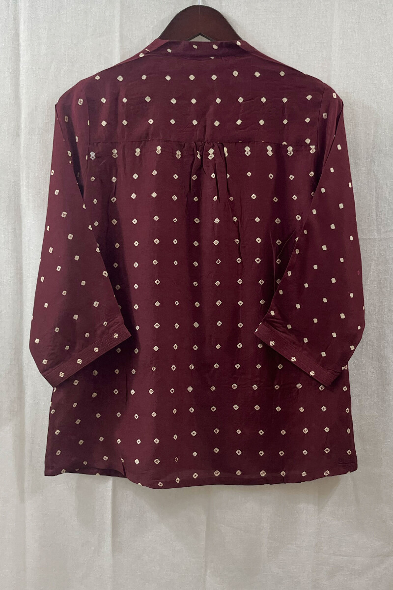 Bandhani Handcrafted Modal Top