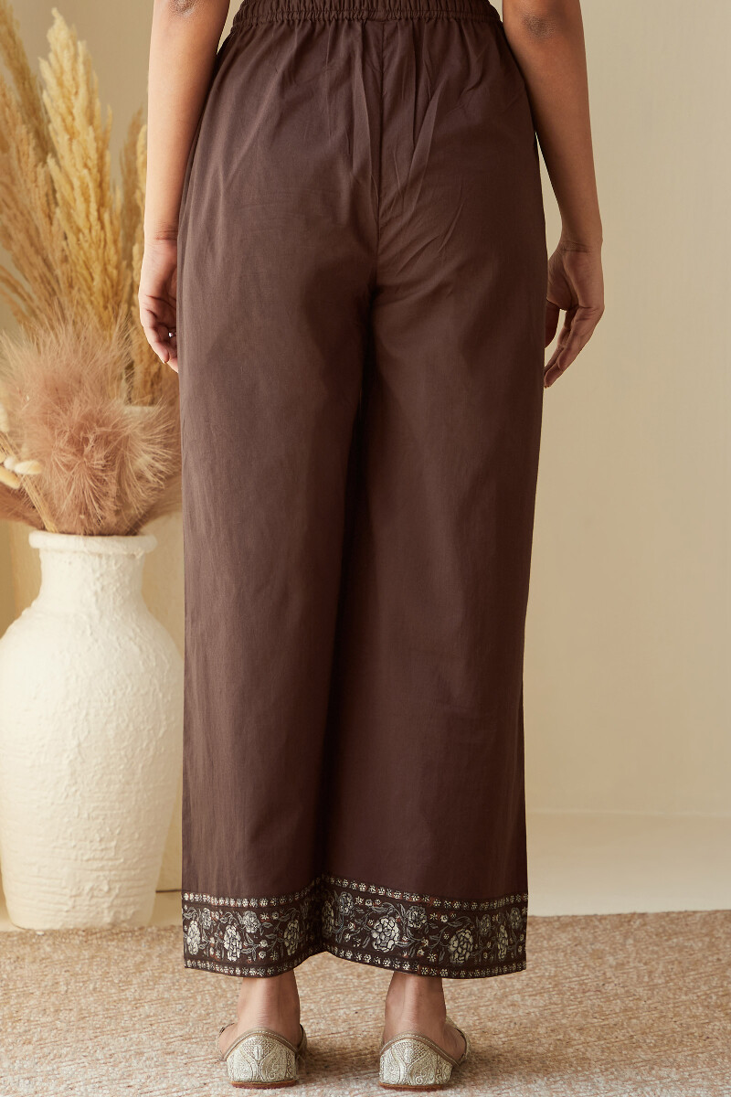 Brown Handcrafted Cotton Farsi