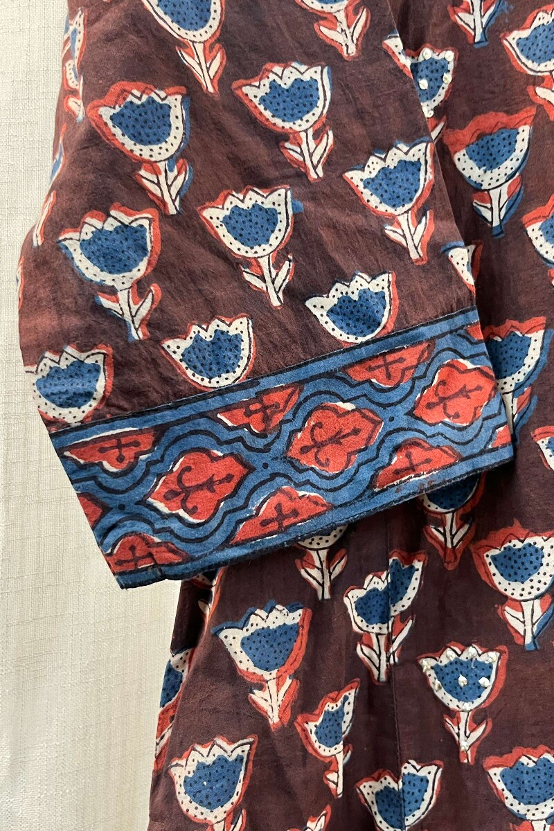 FG Specials: 1 Of 1- Bagru Hand Block-Printed Straight Cotton Kurta