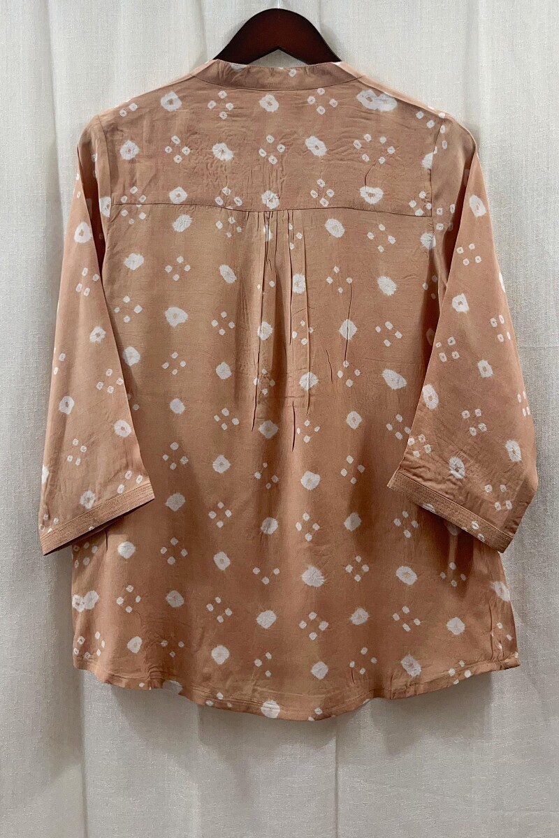 Bandhani Handcrafted Modal Top